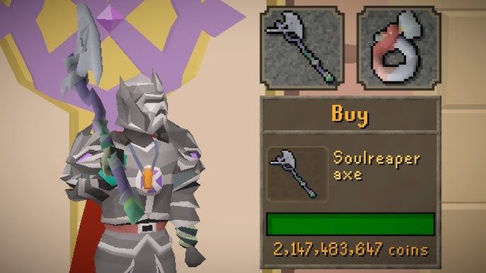The Soul Reaper Axe receives stronger accuracy, damage, and stack mechanics.